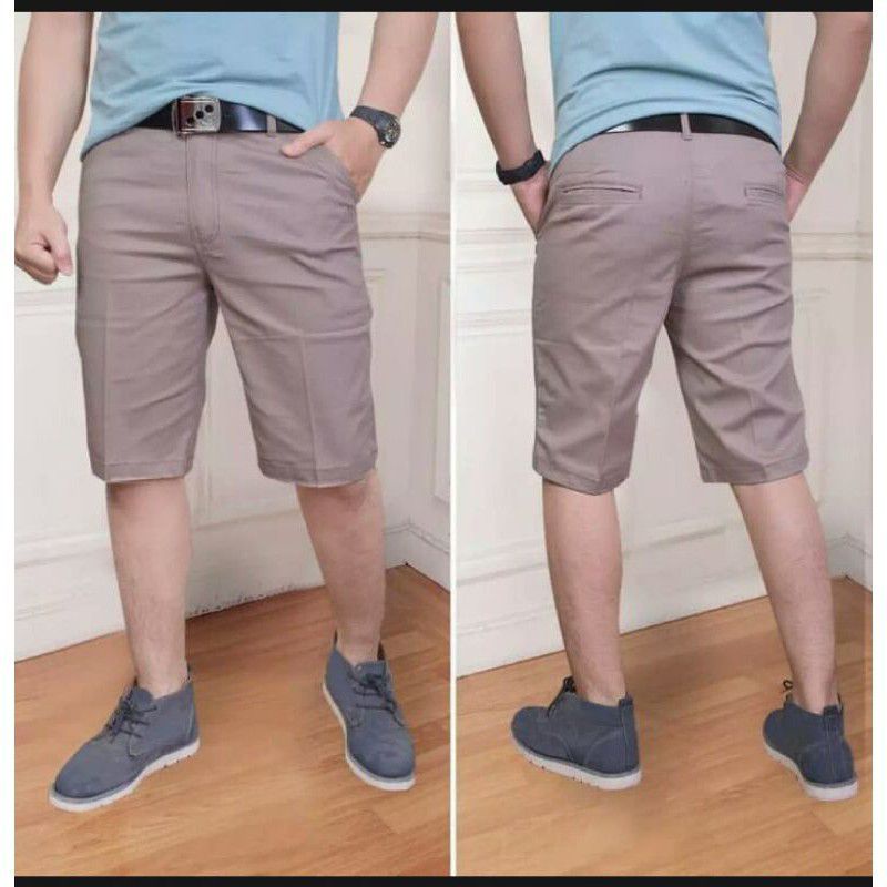 CELANA PENDEK CHINO CINO PRIA DEWASA BAHAN STRECTH COMBED BIG SIZE JUMBO