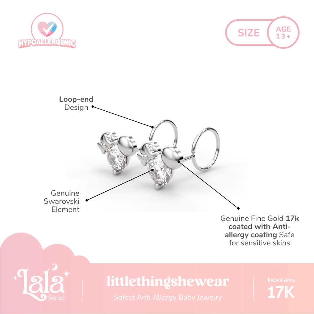 Anting Remaja Littlethingshewear Lala Mouse - SP-LALA 1,2gr