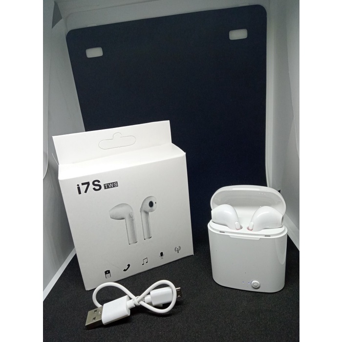 headset bluetooth headset bluetooth earphone i7s tws - i7s putih(X8M1) headset wireless headset wire