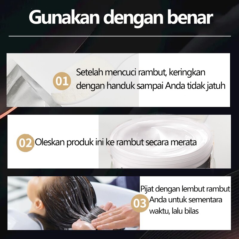 Hair mask Conditioner Masker rambut kondisioner rambut 500g Original 100% perawatan rambut treatment rambut Smoothing Perbaikan Keriting Rambut Kering Rambut Lurus