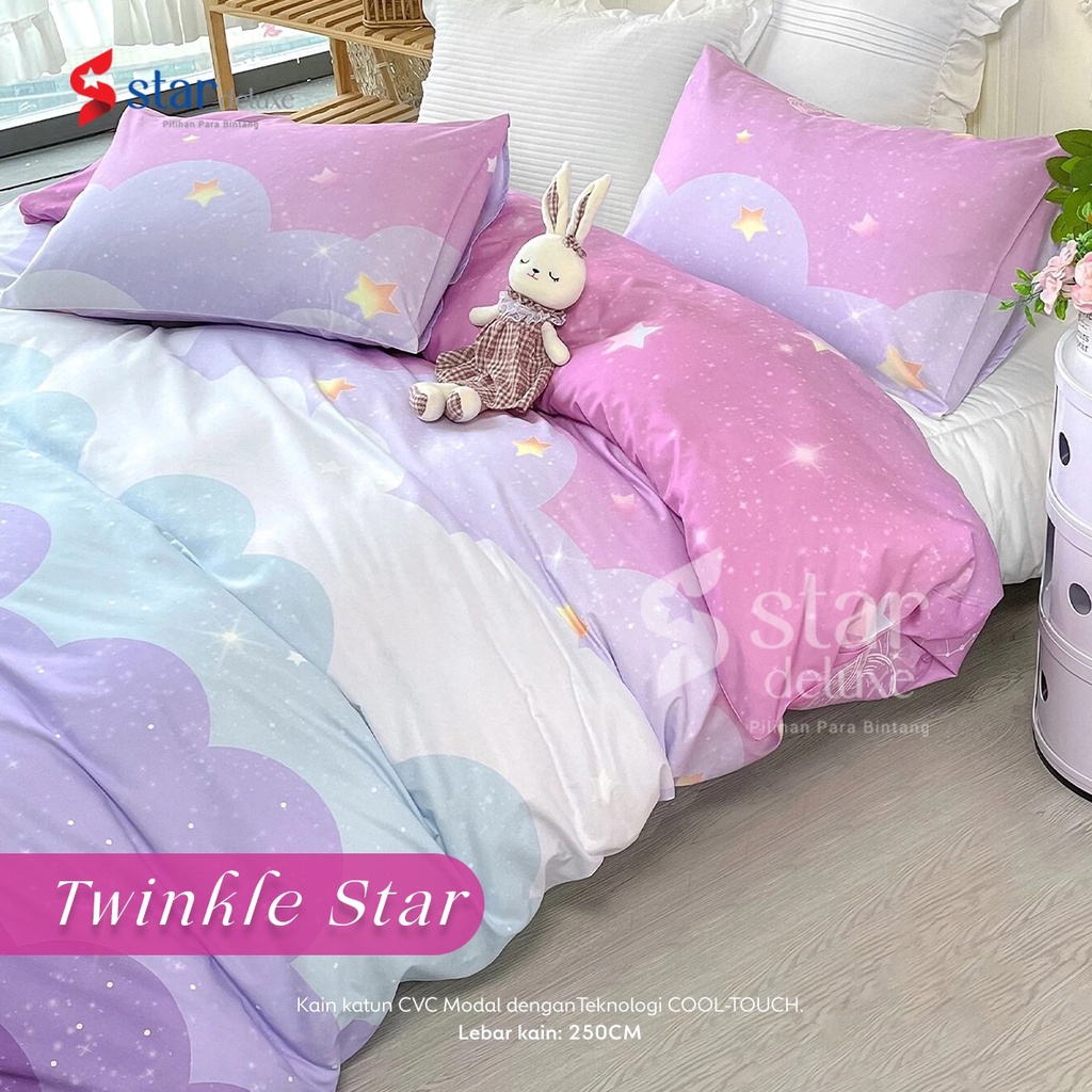 Sprei Motif 160x200 No.2 Queen size Katun asli anti geser