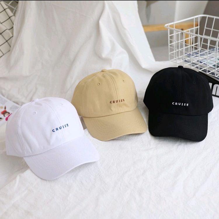 COD - Topi Casual Distro Pria Dewasa Remaja Model Terbaru Keren Kekinian Bordir Cruise Korean Style 