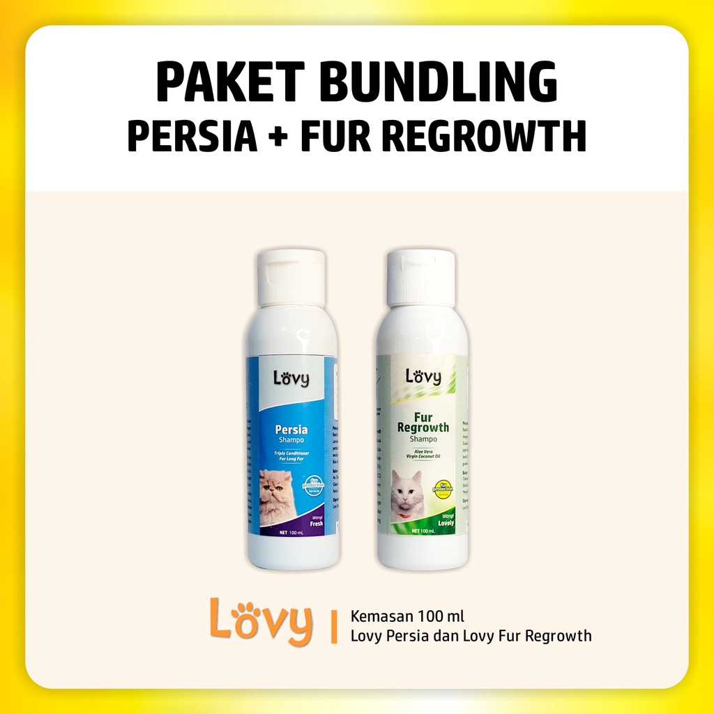 Shampo Sampo Kucing Lovy | PERSIA &amp; FUR | PAKET B