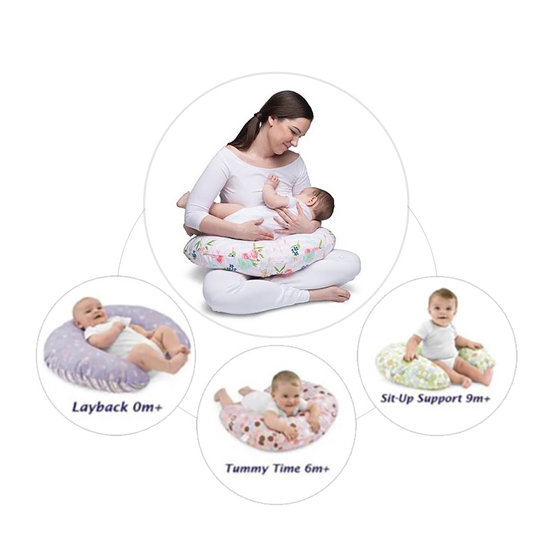 Bantal Menyusui Bayi Sedang Nursing Pillow Full Dakron Karakter Motif Lucu