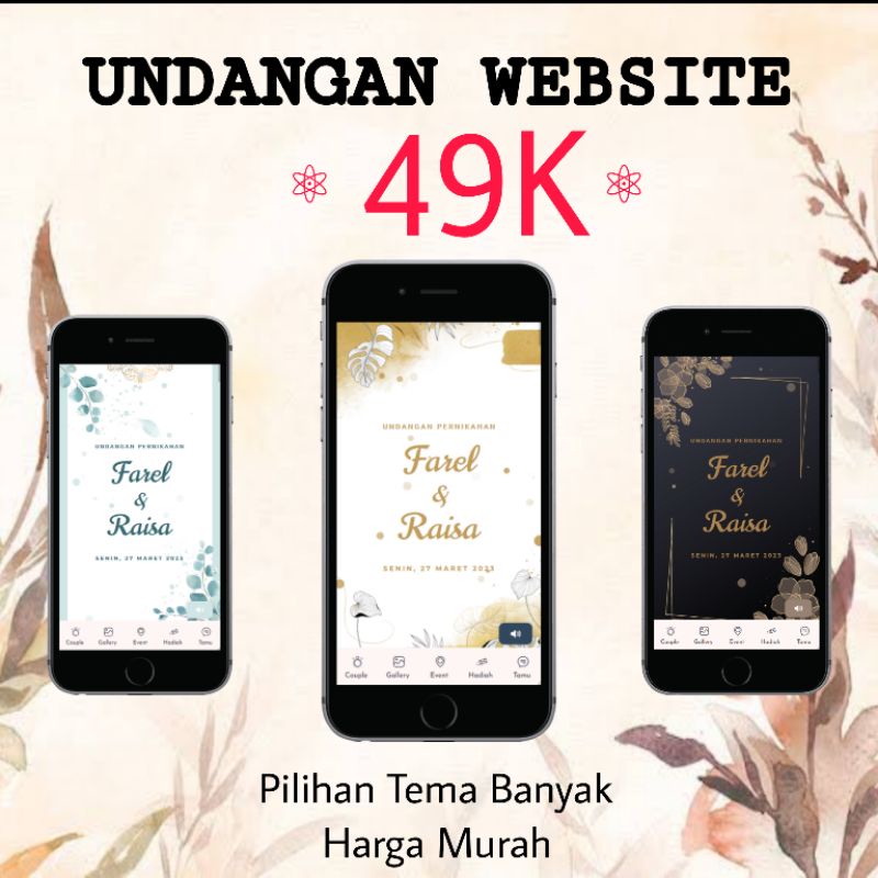 PROMO Undangan Digital Website Pernikahan Wedding Web Invitation Online