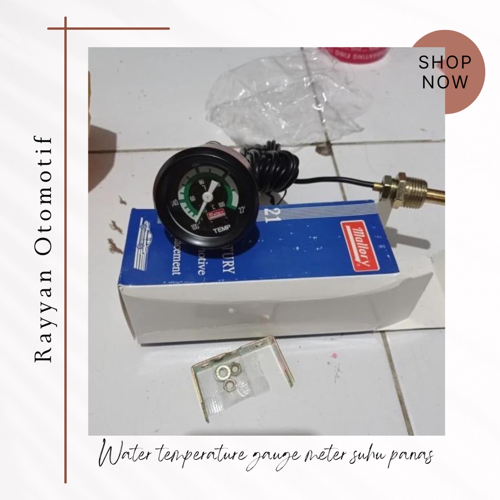 Water temperature gauge meter suhu panas air radiator mobil
