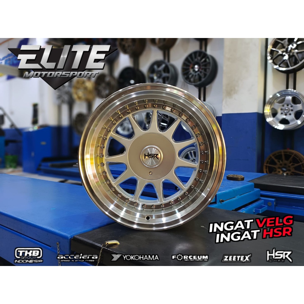 Velg Celong HSR Ikimasu Ring 16 Lebar 8/9 Lubang 4 Velg Mobil Jazz Avanza
