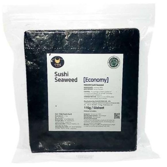 

Best Seller - Manjun Nori Sushi 50 lembar | Seaweed Grade Economies Nori Rumput laut Halal ✡