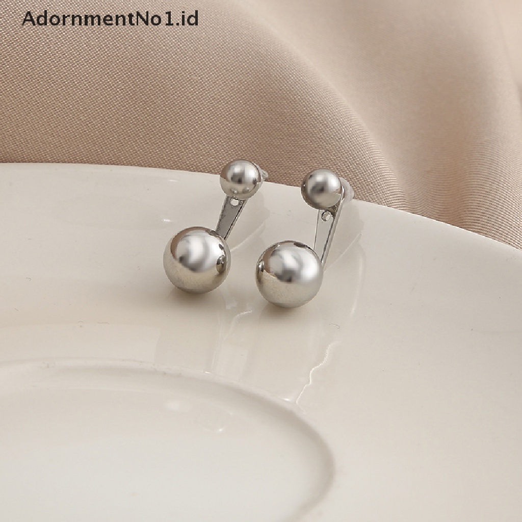 [AdornmentNo1] Korea Mutiara Zirkon Anting Unik Berlian Imitasi Mengkilap Stud Earrings Hadiah Pernikahan [ID]