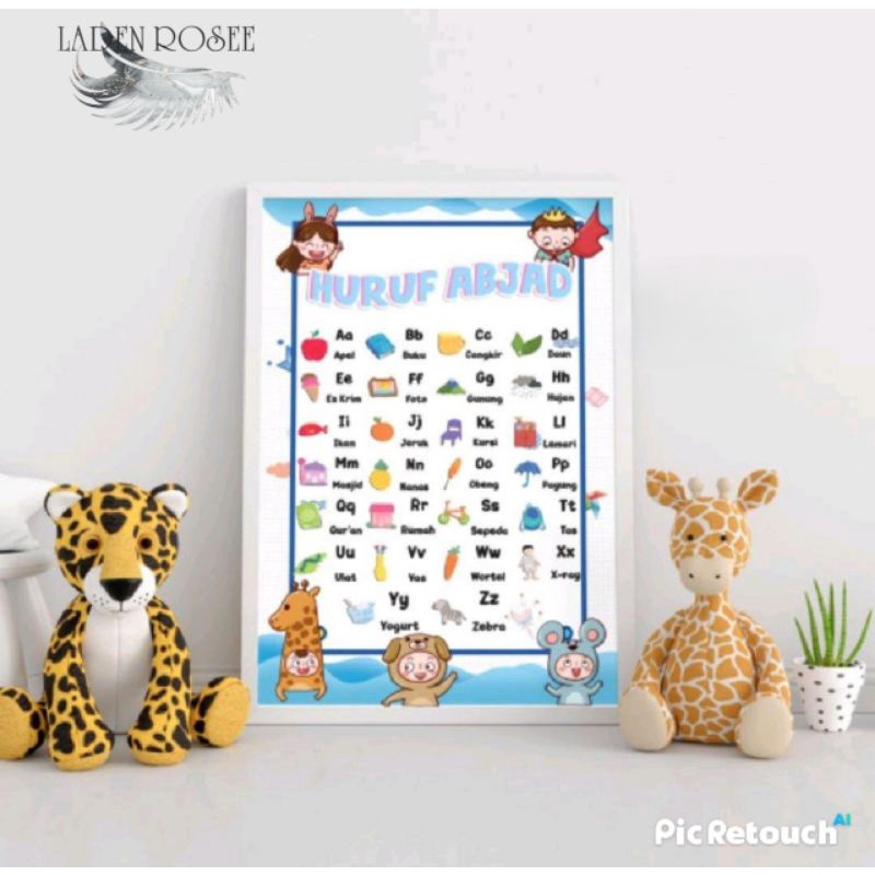 Poster Edukasi Anak Huruf Abjad