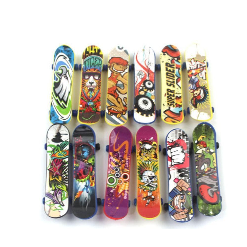 NEEDWAY Finger Skateboard Inovatif Kolektor Jari Plastik Skuter Gag Mainan Tabletop Mainan Ujung Jari Olahraga Fingerboard Mainan Baru Papan Jari Mini