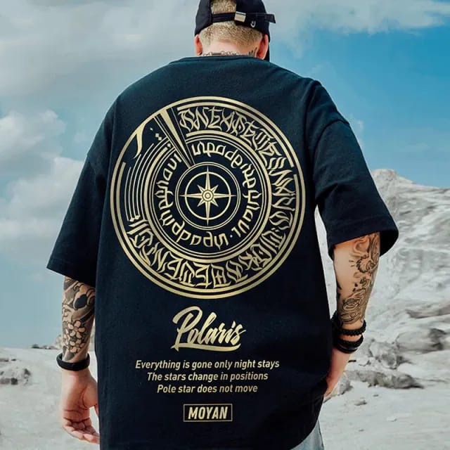 T-Shirt MOYAN POLARIS Kaos Pria Wanita Baju Unisex Bahan Katun 24's Ukuran S M L XL XXL XXXL