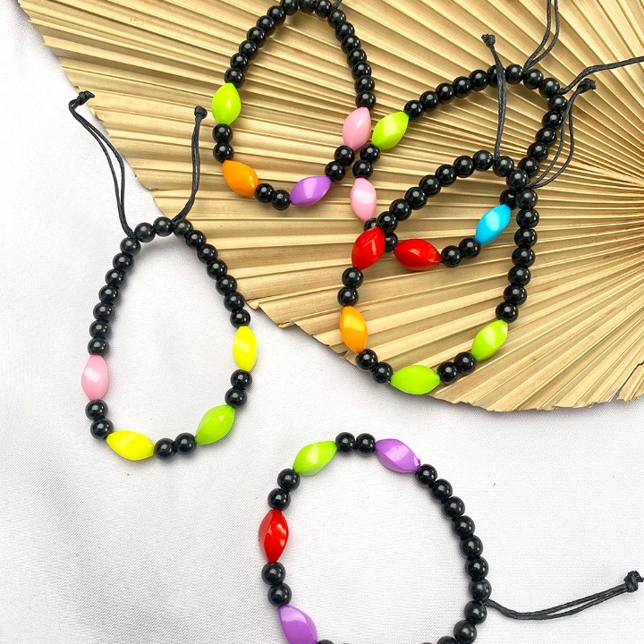 Gelang Tangan Manik-Manik Kayu Model Tali Serut/Aksesoris Pria dan Wanita || Gelang wanita Etnik kayu Terlaris