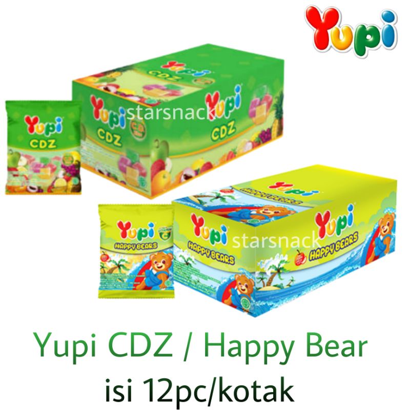 

Yupi CDZ /Happy bear isi 12 pc/kotak