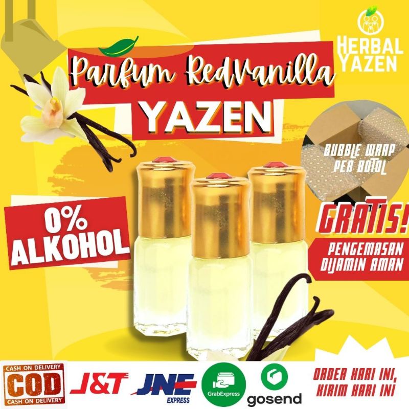 Parfum Aroma RED VANILLA Original Non Alkohol 3ml 6ml 12ml Parfum Original Bibit Parfum Murni RED VA