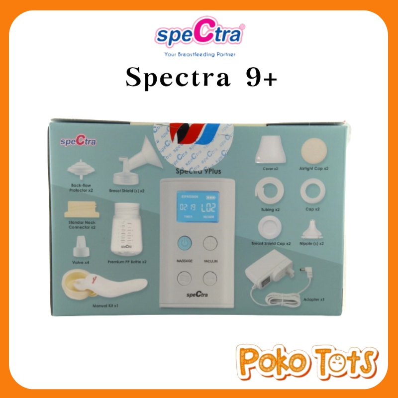 Spectra 9 Plus Electric Breast Pump NEW MOTOR Pompa Asi Elektrik Dual Pump 9+ WHS