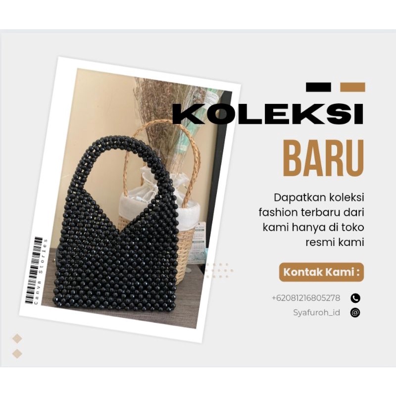 beads bag/ bead bag/ pearl bag/ tas manik-manik