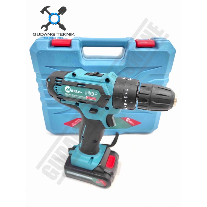 Mesin Bor Tangan BATERAI 10mm 32 Volt SH190 MAILTANK X KKO12 KKO / Impact Drill CORDLESS Bor Besi Kayu Beton 10 MM 32V KKO 12 SH 190 KKO X MAILTANK