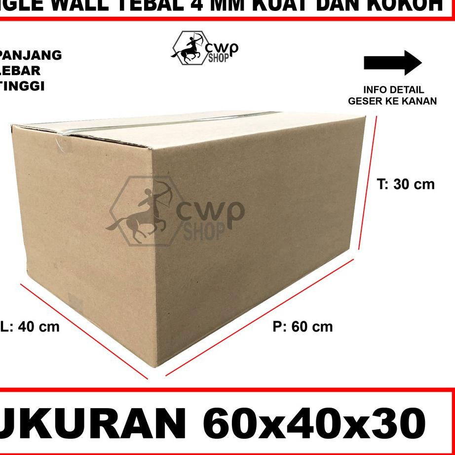 

✨STAR✨ Kardus Box Besar Polos Uk 60x40x30cm !