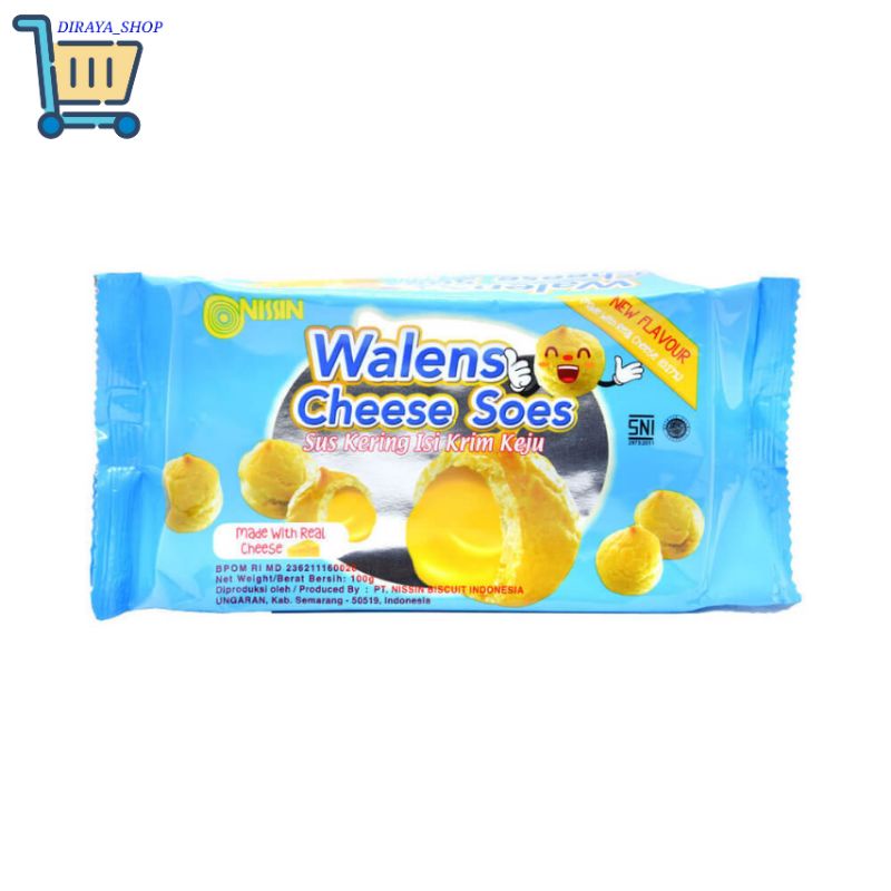 

Nissin Wallens Cheese/Keju Soes 100gr