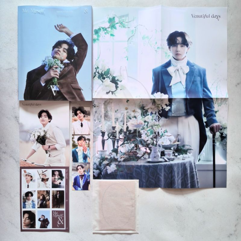 (READY) BTS V - SPECIAL 8 PHOTO-FOLIO ME, MYSELF, AND V 'VEAUTIFUL DAYS' SHARING