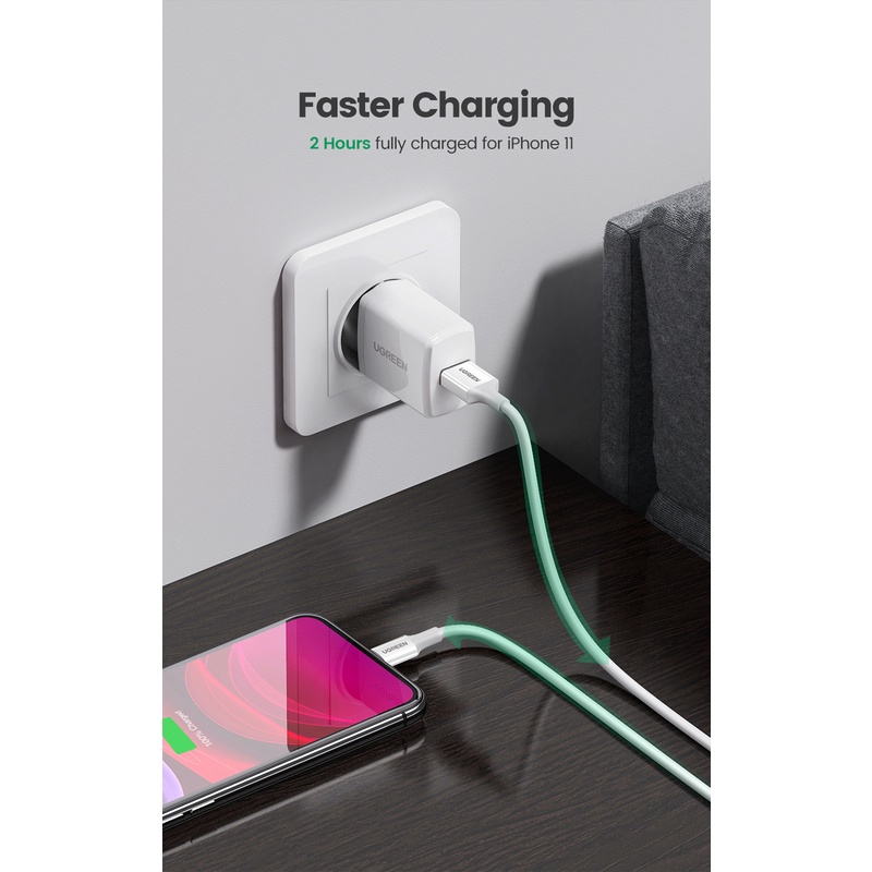 Ugreen Kabel Data USB A to Lightning iPhone MFI Fast Charging 2.4A