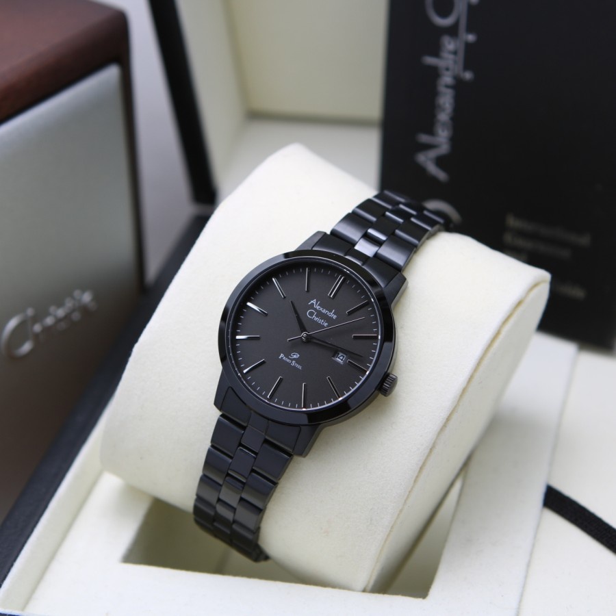 ALEXANDRE CHRISTIE AC 1007 FULL BLACK WANITA ORIGINAL