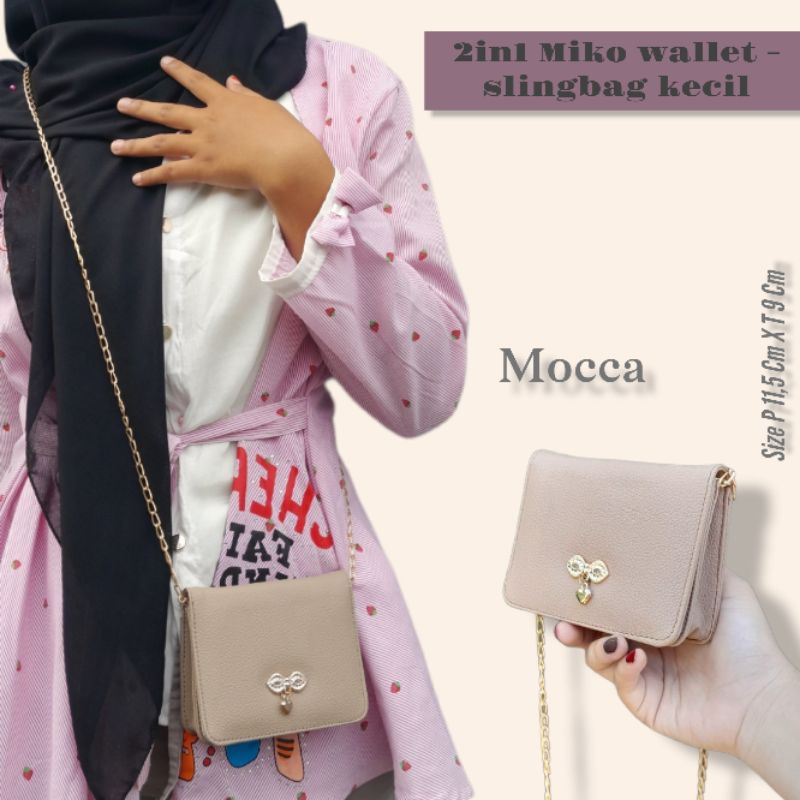 2in1 MIKO WALLET SLINGBAG KECIL