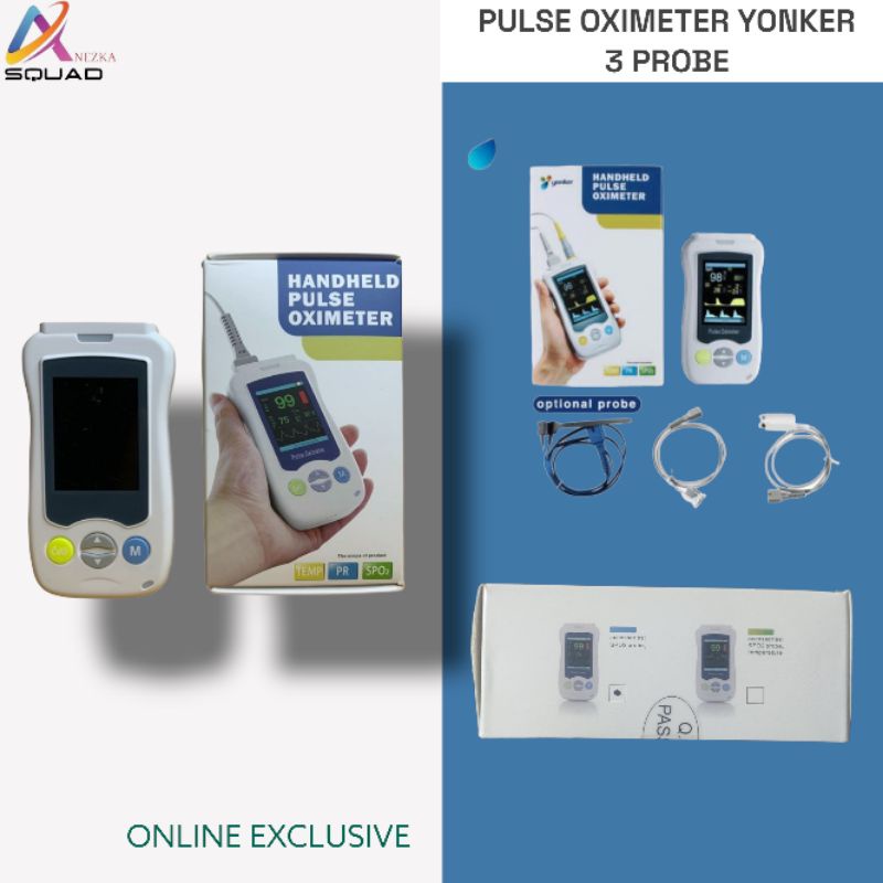 PULSE OXIMETER HANDHELD / YONKER OXYMETER 3 PROBE
