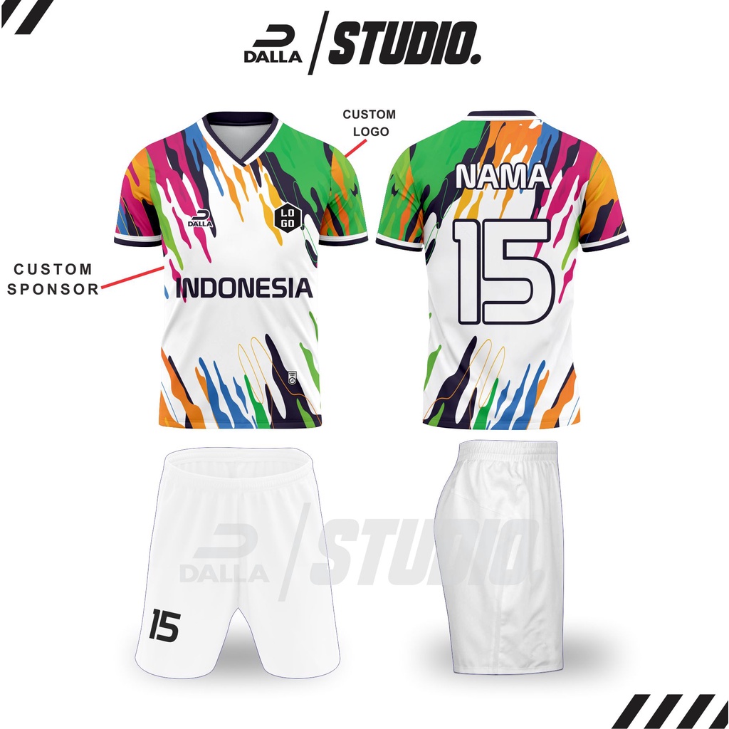 Jersey full printing sepakbola jersey full printing futsal dan olahraga desain keren dan menyala