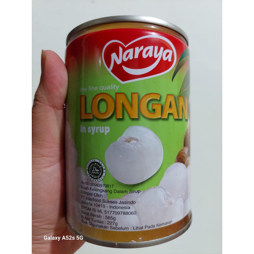 

Naraya The Fine Quality Longan In Syrup 565gr / 565 gram Buah Kelengkeng Dalam Sirup Halal Berkualitas Kualitas Bagus Baik Bahan Campuran Masakan Makanan Hidangan Asia Ready Pekanbaru Riau Indonesia Gratis Free Bebas Ongkir COD Bayar Ditempat Ojek Gosend