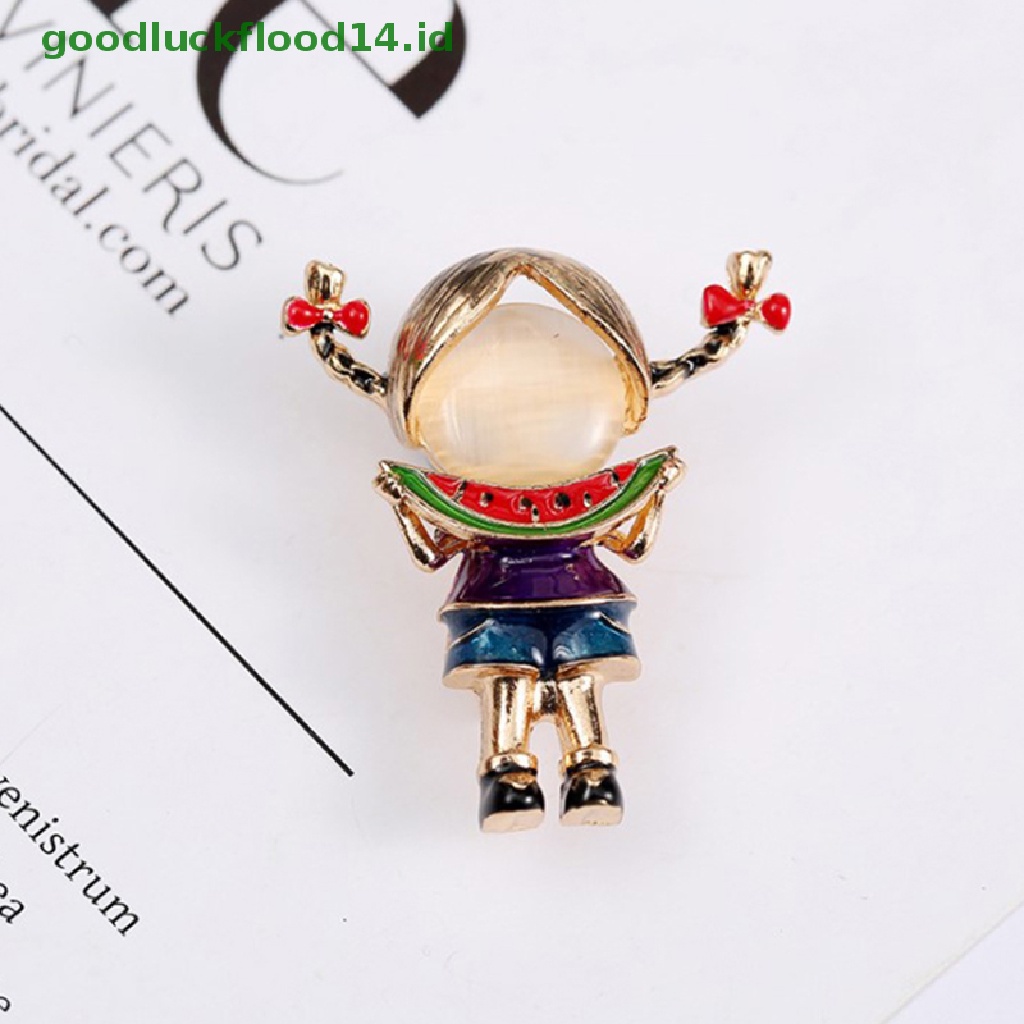 [GOOGFOUR] Paing Gadis Bros Untuk Wanita Opal Lucu Brooch Pin Fashion Anak [TOP]