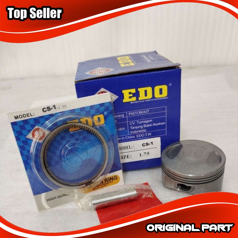 Seker Seher Piston Set Komplit Circlip Piston Ring oversize OS 1.75 Honda CS1 - cs 1 one - Sonic EDO