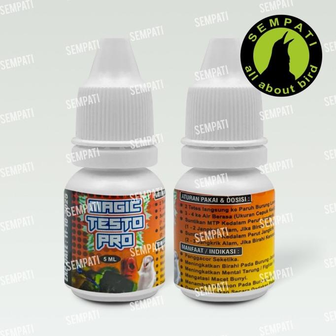 MAGIC TESTO PRO SUPLEMEN PENGGACOR BURUNG BERKICAU MTP KICAU VITAMIN M
