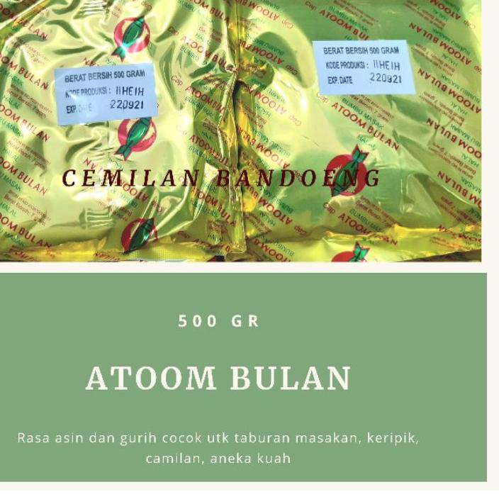

PROMO[KI3]-BUMBU MASAK / PENYEDAP RASA CAP ATOOM BULAN 500 GR EXP JANUARI 2024