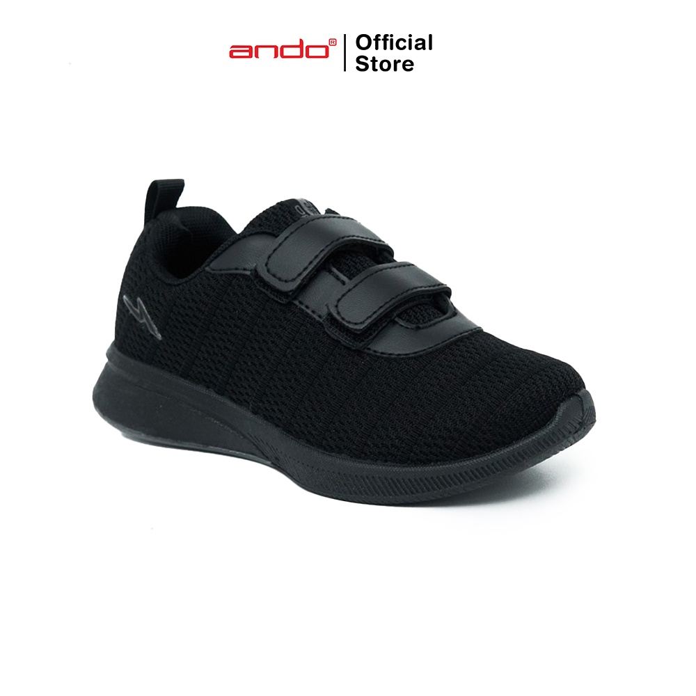 Ando Official Sepatu Sneakers Saga V Anak - Hitam/Hitam