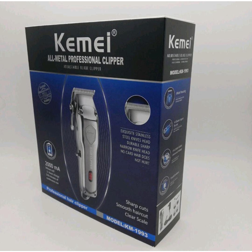 Kemei km-1993 Clipper Rambut Elektrik Profesional Bahan Metal mesin