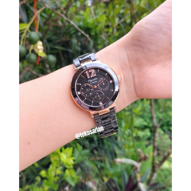 Alexandre Christie Original AC 2359 BF Rantai Keramik Mewah Untuk Wanita