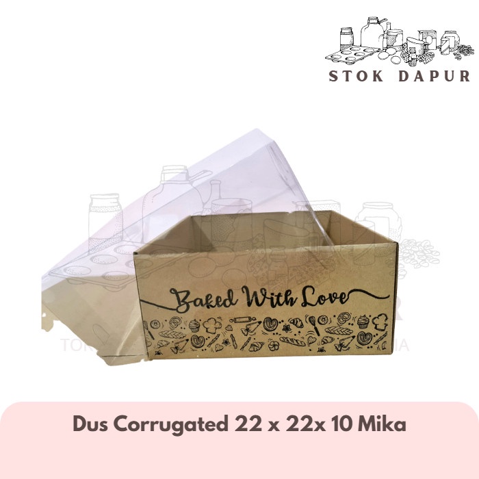 

Dus Kue Mika / Dus Corrugated 22 x 22 x 10 Mika