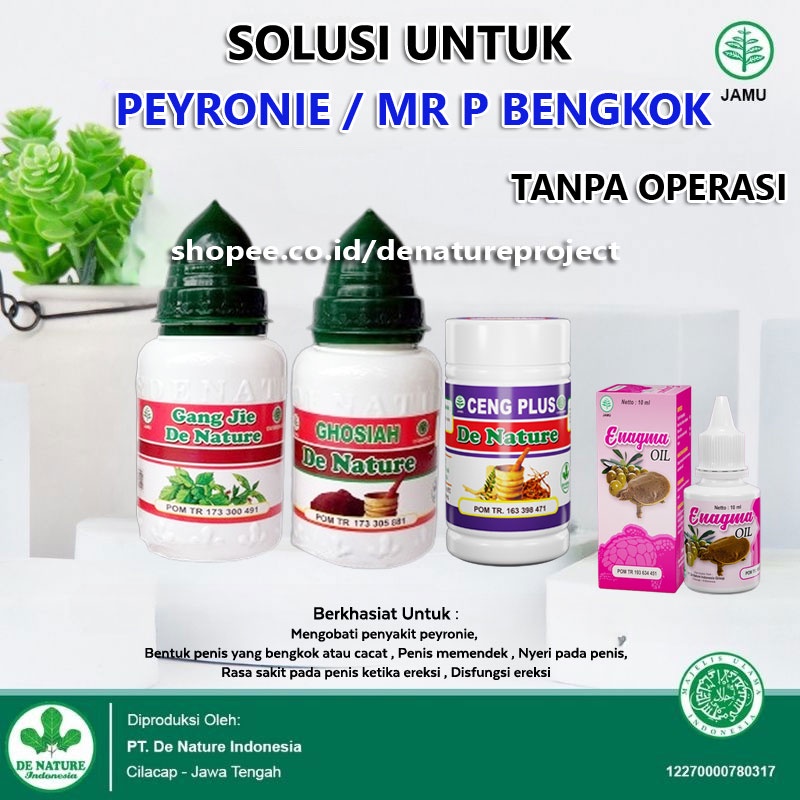 Obat Peyronie Ampuh De Nature Herbal Penis Bengkok MR P Memendek Disertai Benjolan Sakit Saat Ereksi