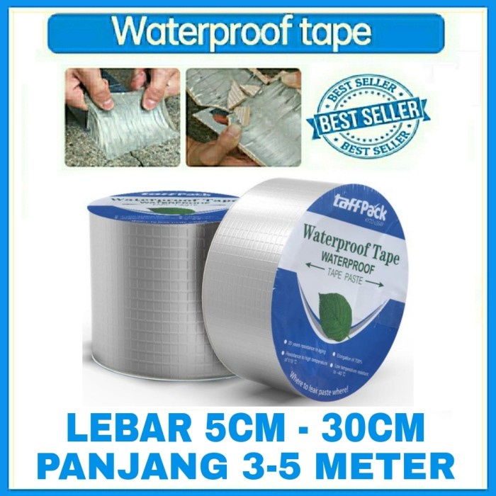 Lem Aluminium Foil Tape Anti Bocor Super Kuat - Lakban Tahan Air Dan Panas