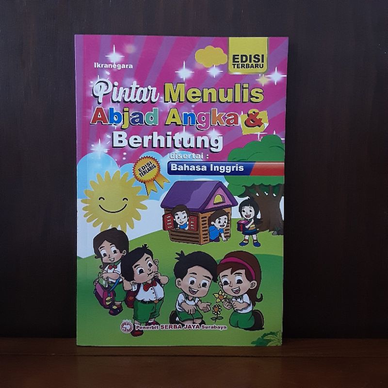 Buku Anak PAUD TK Pintar Menulis Abjad Angka & Berhitung