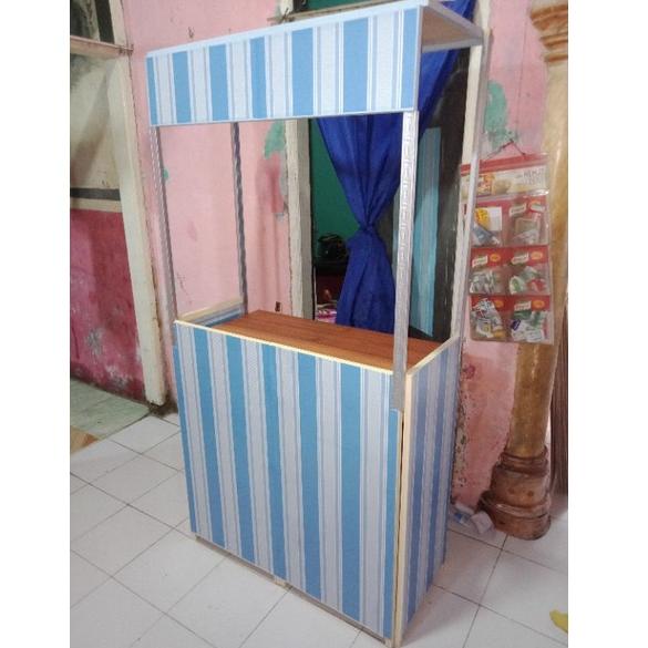 Jual Ln9wg6096 Booth Portable Event Desk Meja Jualan Gerobak Lipat Sama Atap Meja 6556