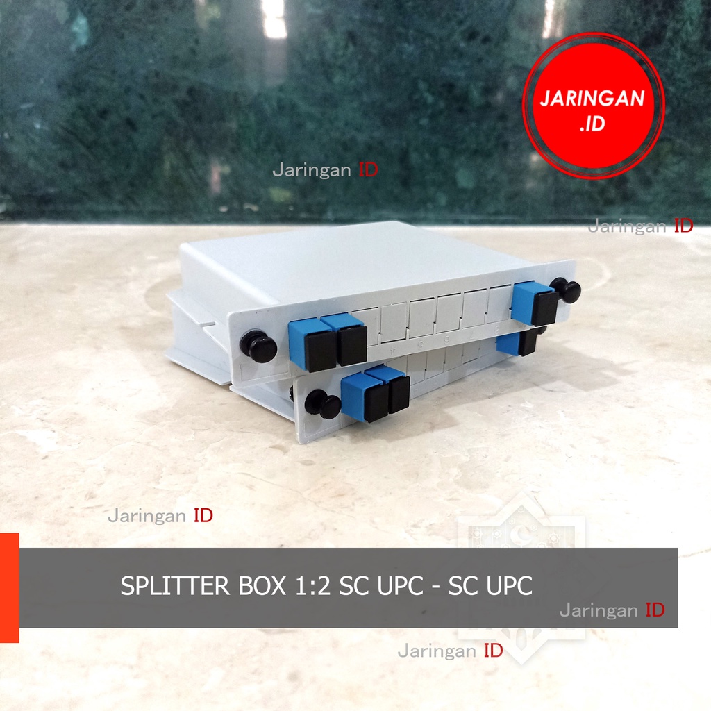 Passive Splitter PLC BOX FO 1 2 Fiber Optik FTTH SC UPC