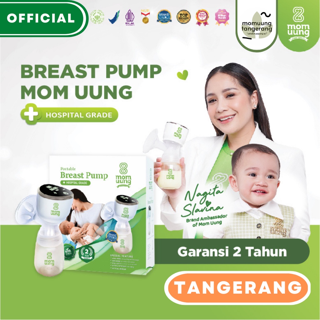 BREAST PUMP MOM UUNG POMPA ASI ELEKTRIK MOMUUNG PORTABLE BREASTPUMP SILENT SINGLEPUMP ORIGINAL