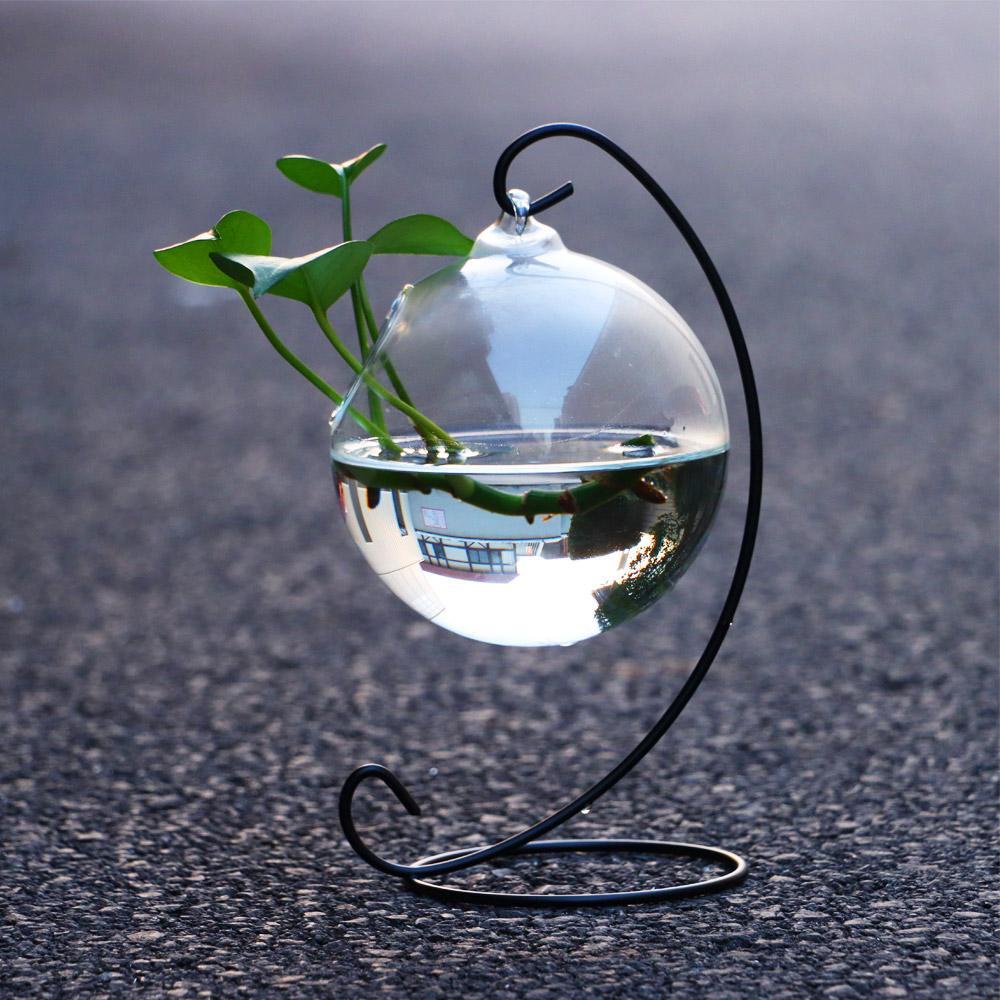 Gelas Gantung Nanas Mangkuk Ikan Hiasan Aquarium Dekorasi Rumah Vas Hiasan Dinding Dengan Stand Mini Fish Tank Fish Tank