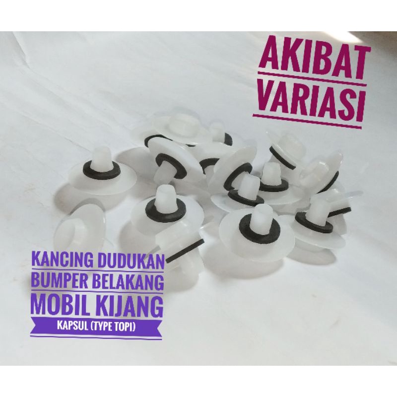 Klip Dudukan Bemper Belakang Mobil (Toyota Kijang Kapsul) Kancing Support Belakang Bemper Mobil Klip