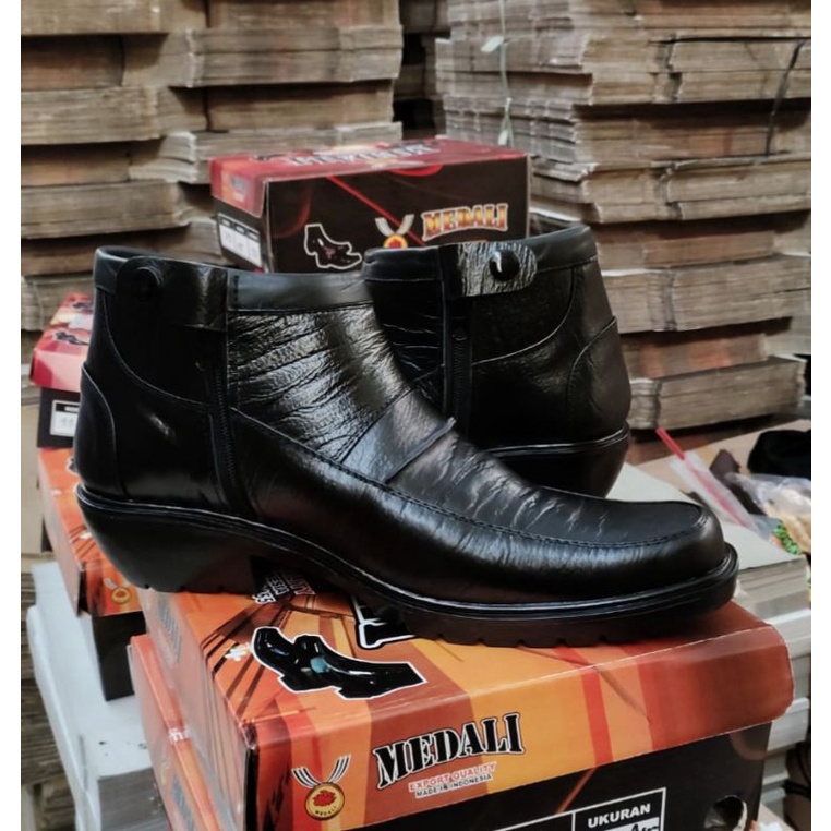 Sepatu Kulit Pria PDH Booth Sepatu Kulit Asli Sepatu Polri TNI Security PNS Sepatu Dinas