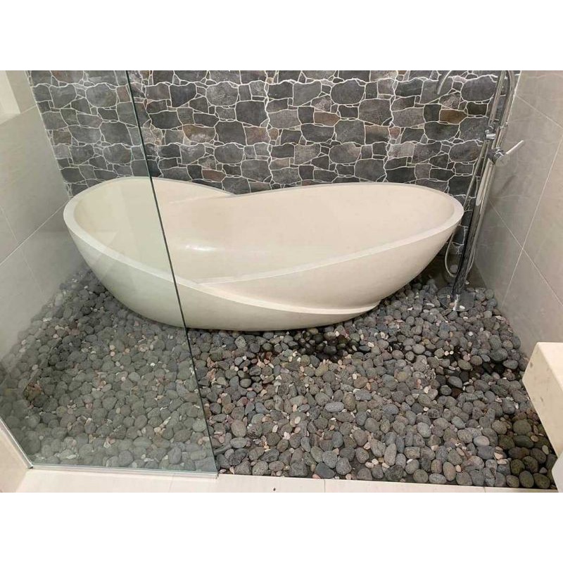 Bathtub Terrazzo Clasic Silang Mawar | Bathub Unik | Bathup Bali | Free Instalasi