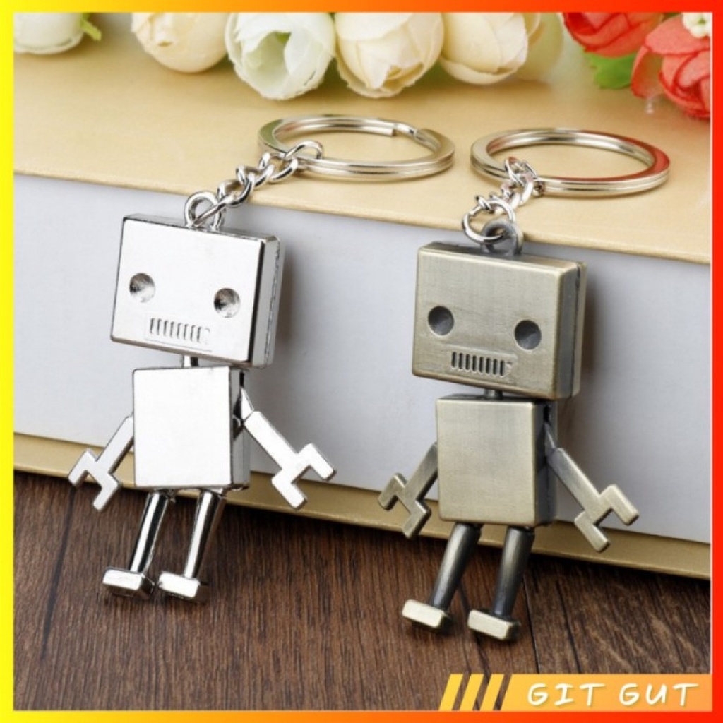 Keychain Gantungan Kunci Movable Metal Robot